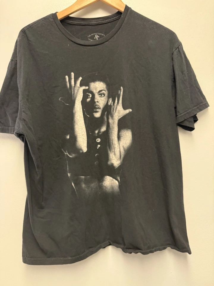 CAMISETA PRÍNCIPE OFICIAL MERCHANDISING PAISLEY PARK DESFILE BANDA CONCIERTO MÚSICA EXTRA GRANDE Foto 2 de 4