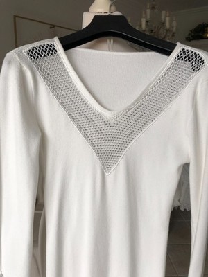 Kleid Damen weiß- silber , neu Italien  Gr. XS/S