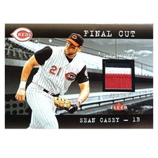 [OBO/MSG]  2001 Freer Sean Casey Game Used Jersey Patch Card
