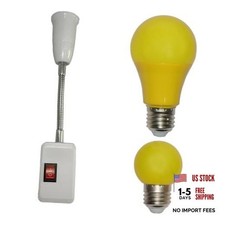 Darkroom Safelight Portable Yellow Lamp, E27 LED Screw Mouth Wall Light 360