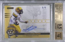 2010 Razor US Army All-American Bowl Blue 5/5 Lache Seastrunk BGS 9.5 Auto 0a2