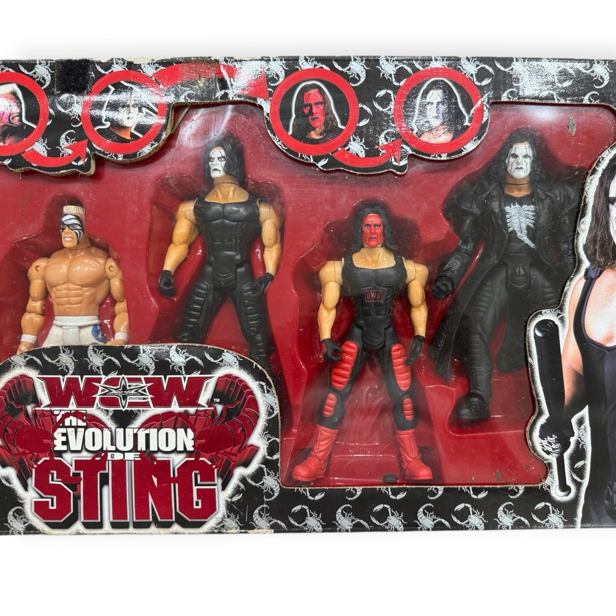 ToyBiz WCW The Evolution of Sting Wrestling Action Figures
