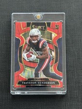2025 Panini Select Concourse Red Shock Prizm #/249 TreVeyon Henderson RC
