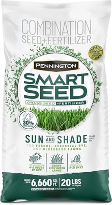 Pennington Smart Seed Sun and Shade Grass Mix 20 & North,20lb 