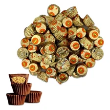 (8 Pounds) REESE'S Peanut Butter Cups, Milk Chocolate, Bulk Miniatures Candy BAG