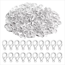 50pcs/lot 925 Sterling Silver Lobster Clasps DIY Jewelry Clasps Bulk Lot