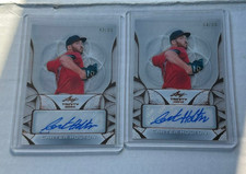 2024 Leaf Trinity Carter Holton Clear Bronze Auto 2 Card Lot 49/99 64/99