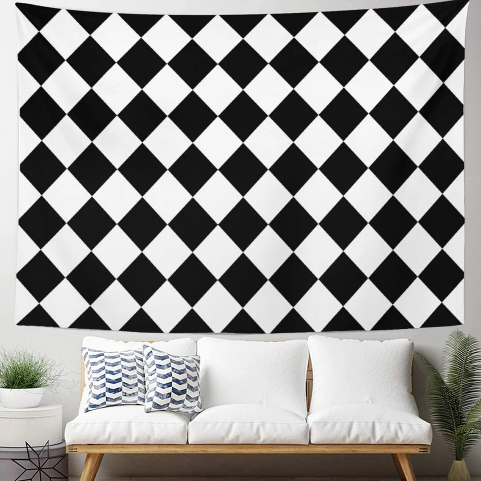 Tapiz de Emvency Mandala 60"x80" Decoración del Hogar Arlequín Negro y 60L x 80W Foto 3 de 4