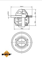 NRF 725089 Thermostat FüR KüHlmittel FüR Renault