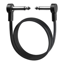 GOGHOST 24 Inch Guitar Patch Cables, 1/4" TS Right Angle 24 INCH, Black