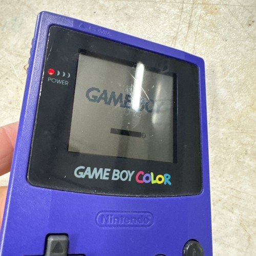 Nintendo Gameboy Color GBC Purple CGB-001 Handheld System Console Tested - Picture 4 of 13