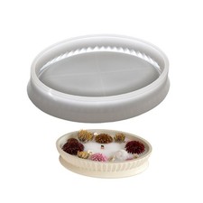 Elliptical Shape Trays Moulds Decorative Moulds Silicone Texture for Enthusiasts