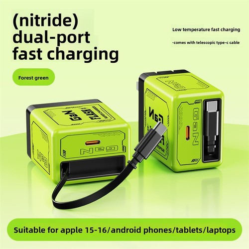 Chargeur 2 en 1 GaN évolutif 120W Max Module Chargeur Rapide avec Ports Type C & USB - Photo 8 sur 11