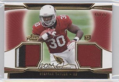 2013 Topps Prime Dual Relics Gold 45/75 Stepfan Taylor #DR-ST Rookie RC u0h