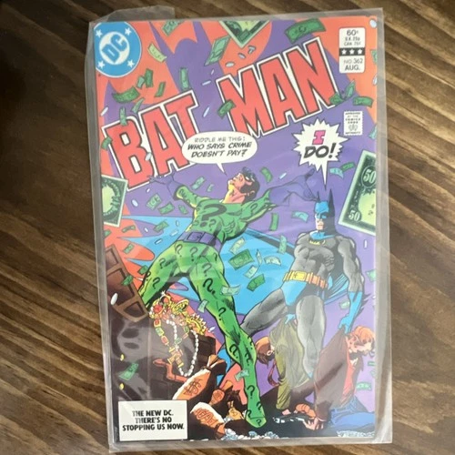 DC Comics Batman No. 362 1983 The Riddler Bronze Age Comic Book Vintage