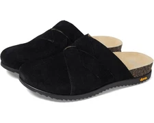 Danilo Daniella Women’s Suede Mules Clogs Black Vibrant Sole 37 US 6.5-7 New