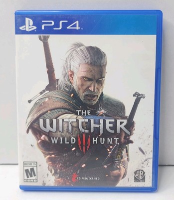 The Witcher 3 Wild Hunt (PlayStation 4, PS4, 2015) w/ Map, Manual & Soundtrack