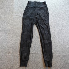 Lululemon Pants Womens 4 Black Camo Align Jogger 28" Athleisure Comfort Yoga
