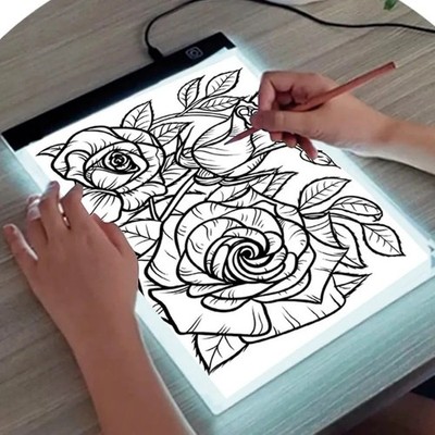 Glow Board Ultra Slim Tracing Zeichnungen Bilder Bilder Tattoo Board USB Geschenk NEU
