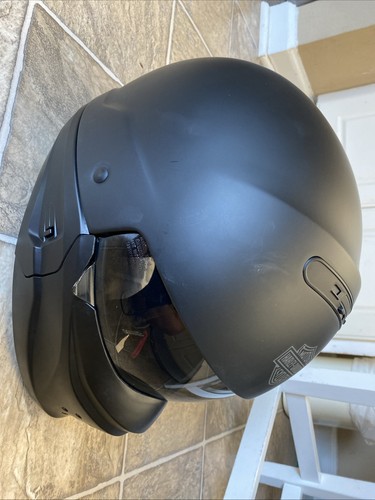 Matte Black Harley Davison Full Face Helmet With Carry Bag XL - Picture 2 of 5