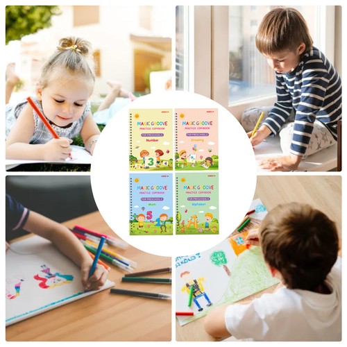 Gerillte Handschrift Übung für Kinder Kinder Magie Kopierbücher Gerillt hier - Bild 10 von 11