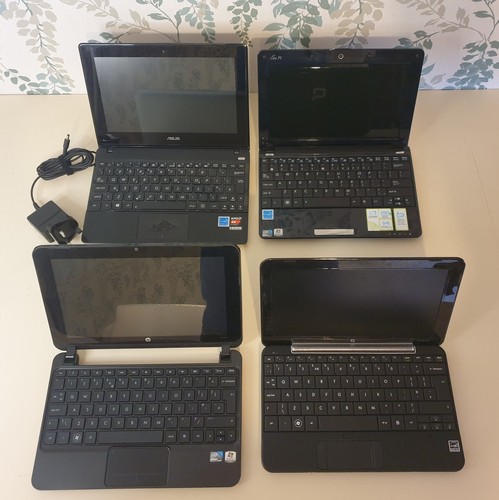 4x Atom Netbooks Asus HP Compaq - Picture 1 of 8