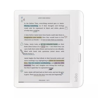 Kobo Libra Colour N428 White 7 Inch Kaleido 3 E Ink eReader