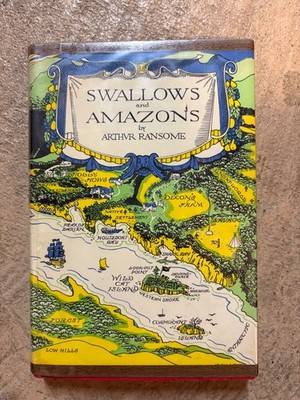 Swallows and Amazons by Arthur Ransome (Eighteenth Imp. 1931 hc ex-library )