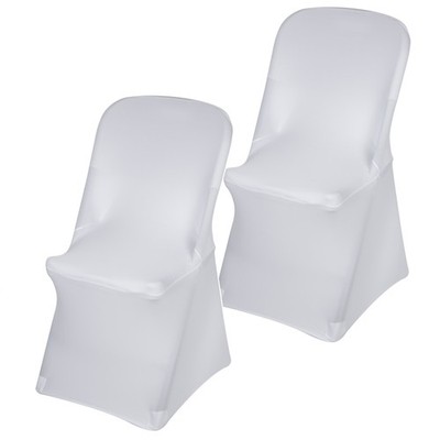 2x Stuhlhusse Catering Bankett Hochzeit Stuhlüberzug Stretch Husse Weiß