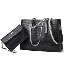 Laptop Bag for 15.6 inch Laptop Tote Bag Leather Classy Computer Briefcase fo...