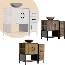 36" Bathroom Vanity Cabinet Single Wood Vessel Sink Top Sink Cabinet Modern