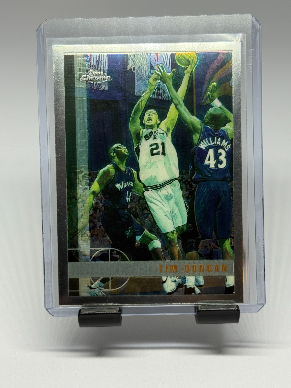1997-98 Topps Chrome - Tim Duncan #115 (RC) | San Antonio Spurs