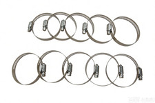10-pack 2-116 To 3 Stainless Steel Worm Gear Hose Clamp 12 Band Width Ss301