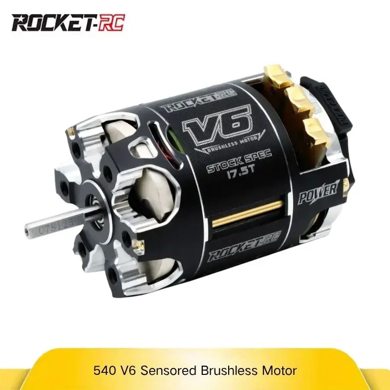 SURPASS HOBBY Rocket RC 540 V6 13.5T/17.5T/21.5T SPEC Sensored Brushless Motor