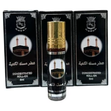 Attara Musk Al Kaaba (3 Pack) 6mL Roll On Oil Concentrated Alcohol Free