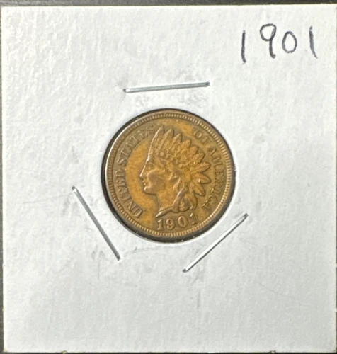 1901 Indian Head Cent / Extremely Fine XF