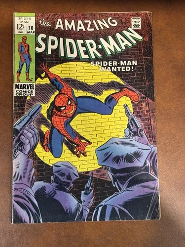 Amazing Spiderman 70 Marvel Comics 1969 Spider-man