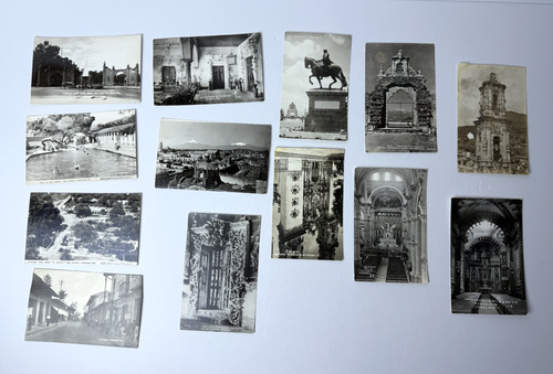 Rare Lot of 33 Antique B&W Photo Postcards from Mexico Scenes Early 1900's - Picture 4 of 5