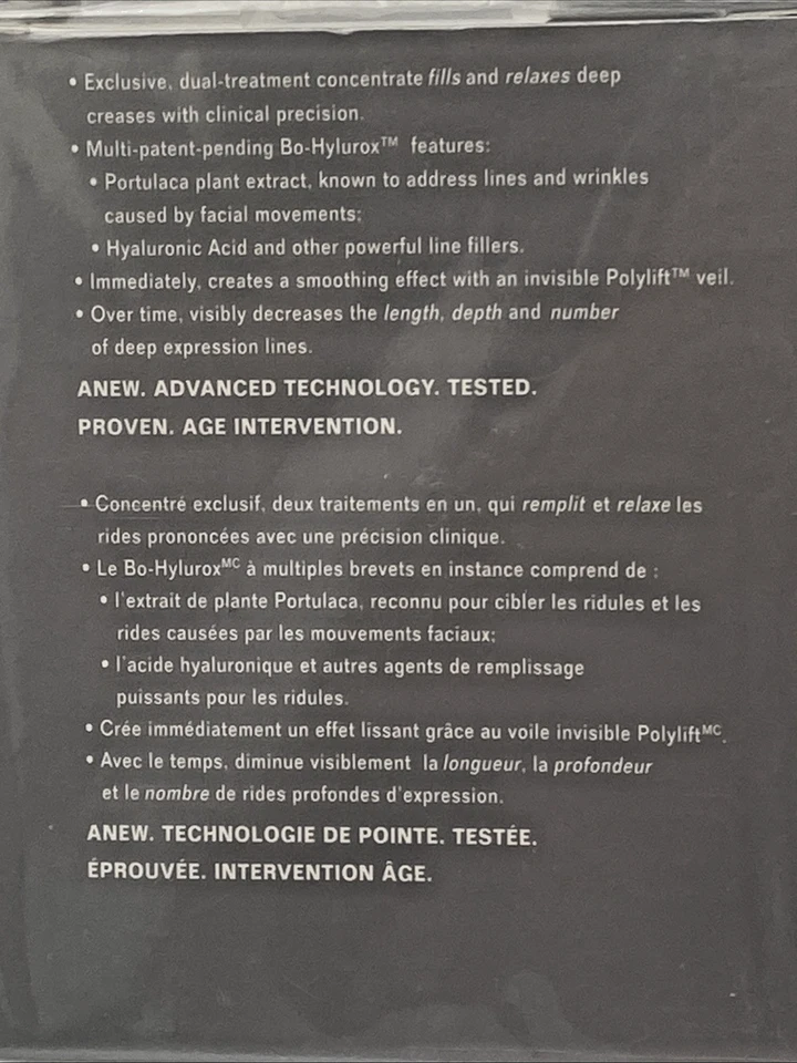 雅芳 ANEW 临床深霜浓缩液 30 毫升 1 液量盎司日期 2004 年全新密封 — 第 2/2 张图片