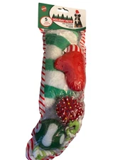 Spot Holiday Stocking 5 Piece Dog Toy Christmas Fun Paw Deluxe Gift Ethical Pet