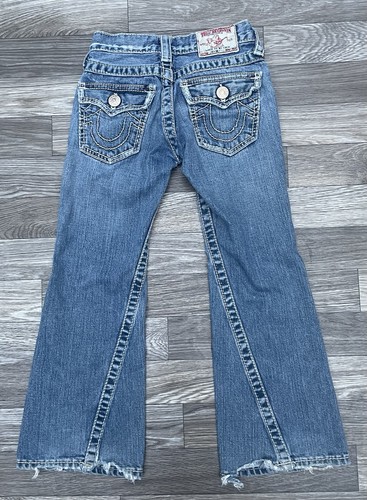 True Religion Jeans Girls Joey Big 1 Flare Twisted Size 6 - Picture 2 of 9