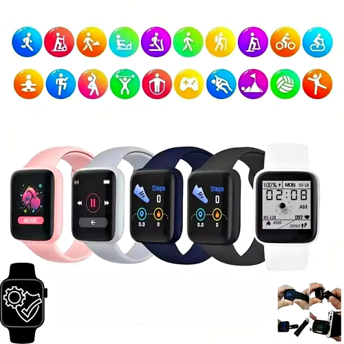 Sports Fitness Health Monitor Smartwatch Men Women Bluetooth Smart Wrist Watch - Afbeelding 10 van 15