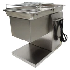 110V Meat Slicer Full Stainless Steel 5mm Blade Cutting Machine 200kg/h