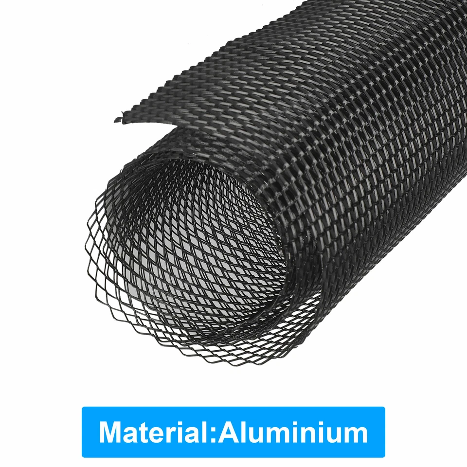 40*13 inch Car Universal Grille Mesh Net Sheet Aluminum Rhombic Auto Mesh Grill - Image 4 of 4