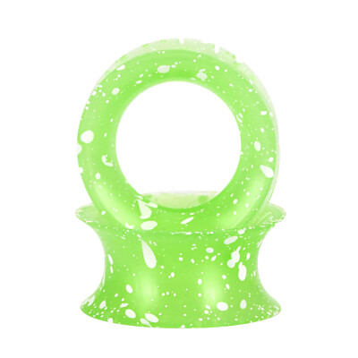 2Pcs Silicone Flexible Thin Double Flared Flesh Tunnel Ear Plugs Gauges Expander