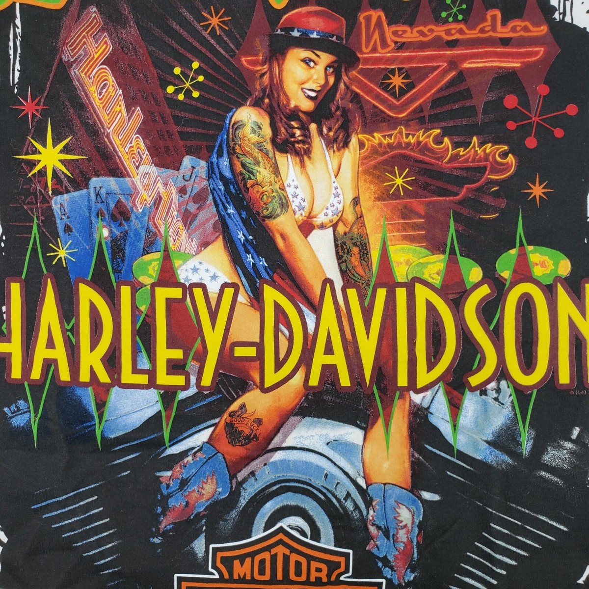 DS 2009 Harley Davidson T-Shirt Las Vegas Nevada Casino American