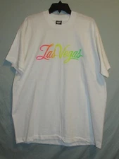 Screen Stars Best Las Vegas T-Shirt XL Single Stitch 3D Raised Letters