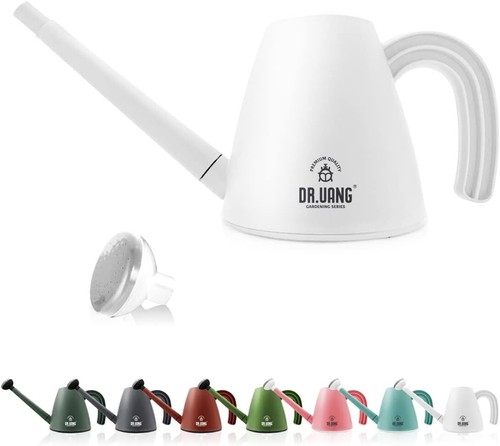 Indoor and Outdoor Watering Can for House Plants (2.0L 70oz 1/2 Gallon White)