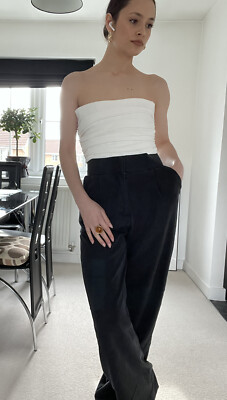 ZARA Women’s White Corset Bustier Crop Top UK SIZE S NEW WITH TAGS  UK