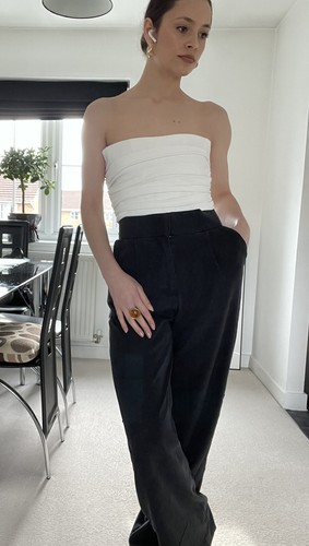 ZARA Women's White Corset Bustier Crop Top - UK SIZE S - NEW WITH TAGS |  eBay